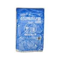 伊藤忠リーテイルリンク ポリゴミ袋(メタロセン配合) 青 45L 15枚 FCS9733-GMBU-452