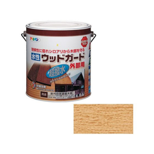 アサヒペン 水性ウッドガード外部用 3L クリヤ 01 FC704PJ-イメージ1