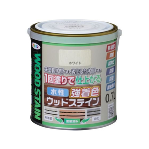 アサヒペン 水性強着色ウッドステイン 0.7L ホワイト FC929PN-イメージ1