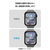 エレコム Apple Watch用フルカバーガラスフィルム 高透明 指紋防止 貼付ツール付 ブラック AW-25BFLGGR-イメージ7