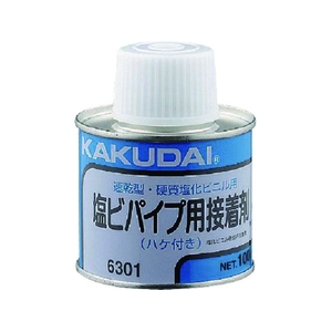 KAKUDAI/塩ビパイプ用接着剤 100g入・ハケつき 6301 FC320WE-8073007-イメージ1