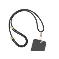 MOTTERU シリコンショルダーストラップ 自由に長さ調整できる 3way ブラック MOT-STRAP01-BK