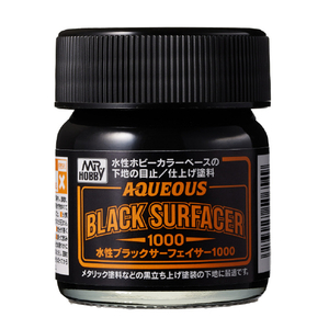 GSIクレオス 水性ブラックサーフェイサー1000(40ml) HSF03ｽｲｾｲﾌﾞﾗﾂｸｻ-ﾌｴｲｻ-1000-イメージ1