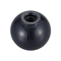 トラスコ中山 TRUSCO　樹脂製握り玉　芯金なし　黒　Φ25XM6mm P-TPB25-6BK