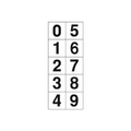 トラスコ中山 TRUSCO　数字ステッカ―　30×30　「0～9」連番　白　1枚入 TSN-30-10