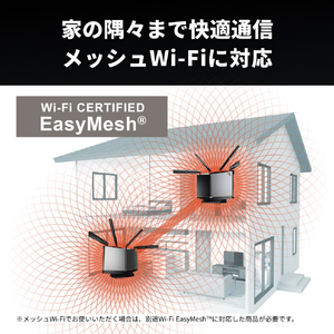 バッファロー 無線LAN親機11ax/ac/n/a/g/b4803+4803+1147Mbps AirStation チタニウムグレー WXR11000XE12-イメージ6