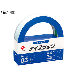 ニチバン 両面テープ ナイスタック 強力 25mm×9m 10個 1箱(10巻) F836585-NW-K25-イメージ1
