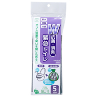 スマイルキッズ W抗菌・消臭緊急トイレ 5回分 ABO-10005