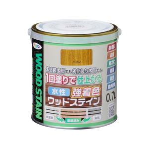 アサヒペン 水性強着色ウッドステイン 0.7L パイン FC930PN-イメージ1