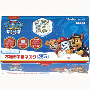 スケーター 子供用 不織布 プリーツマスク 25枚入り パウ・パトロール MSKP25ﾌｼﾖｸﾌｺﾄﾞﾓM25ﾏｲﾊﾞｳﾊﾄ-イメージ4