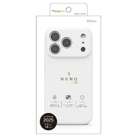 トリニティ iPhone 17 Pro Max用[NUNO] MagSafe対応 背面シリコンレザーケース ホワイト TR-IP25L3-NNSL-SIWT