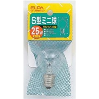 ELPA 25W・E17口金 S型ミニ球 クリア 1個入り G-20H(C)