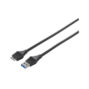 BUFFALO USB3．0ケーブル(A to microB・3m) ブラック BSUAMBU330BK-イメージ1