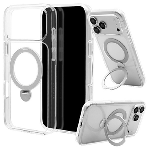ラスタバナナ iPhone18 Pro Max/17 Pro Max用 ZEROSAFE SHAFT クリア＊シルバー 9672IP6DZSCLSV-イメージ1