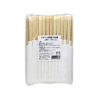 大和物産 アスペン天削元禄箸 20.3ｃｍ 白無地 100膳 FC558SR-20097
