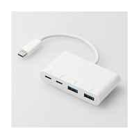 エレコム USB Type-Cコネクタ搭載USBハブ(PD対応) ホワイト U3HC-A424P10WH