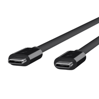 BELKIN Thunderbolt3ケーブル 0.8m ブラック F2CD084BT0.8MBK