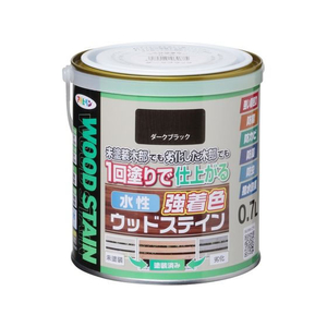 アサヒペン 水性強着色ウッドステイン 0.7L ダークブラック FC931PN-イメージ1