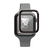 エレコム Apple Watch用フルカバーガラスフィルム 高透明 PETフレーム付 ブラック AW-25DFLGFRBK-イメージ2