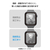 エレコム Apple Watch用フルカバーガラスフィルム 高透明 PETフレーム付 ブラック AW-25DFLGFRBK-イメージ7