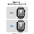 エレコム Apple Watch用フルカバーガラスフィルム 高透明 PETフレーム付 ブラック AW-25DFLGFRBK-イメージ8