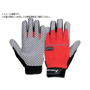 おたふく手袋 おたふく/超重作業用マイクロファイバー手袋+シリコンゴム レッド M FC390ZJ-2391344-イメージ1