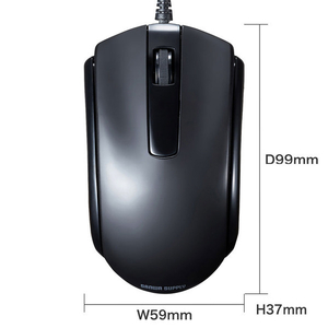 サンワサプライ 有線Type-CブルーLEDマウス ブラック MA-BLC158BK-イメージ9