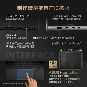 ASUS ノートパソコン H7407BA ナノブラック H7407BA-SUNX1281BLP-イメージ9