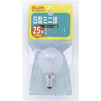 ELPA 25W・E17口金 S型ミニ球 フロスト 1個入り G-20H(F)