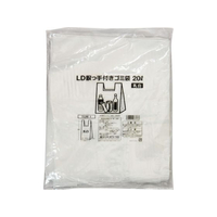 伊藤忠リーテイルリンク LD取っ手付ゴミ袋 乳白 20L 20枚入 FCS9736-TGM-1