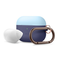 elago AirPods Pro用シリコンケース DUO HANG ジーンインディゴ1 EL_APPCSSCUH_J1