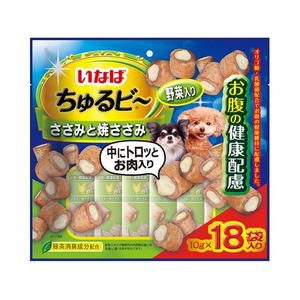 いなば ちゅるビー ささみと焼ささみ 野菜入り お腹の健康配慮 18P FCD563H-イメージ1