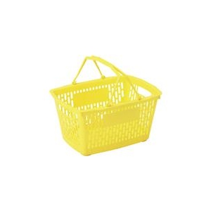 岐阜プラスチック工業 買物篭MY－15　黄 MY-15-イメージ1