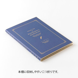 デザインフィル カラー色紙 2ツ折本型 寄書シール30枚付 A4 紺 FCD210G-33294006-イメージ3