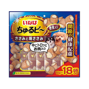 いなば ちゅるビー ささみと焼ささみ 軟骨入り 関節の健康配慮 18P FCD564H-イメージ1