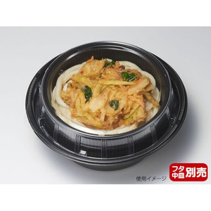 リスパック どんぶり容器 麺丼 本体 (490) 黒 リスパック 50枚 FCG729V-00668042-イメージ3