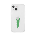 AKAN iPhone 15 Plus用ソフトクリアケース モグモグ ワニ AK25658I15PL