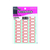 コクヨ タックタイトル\マーク入 赤枠 11*24mm 30片*17シート F817616-ﾀ-70-31N-イメージ1
