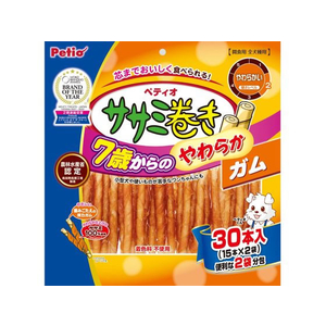 ペティオ 7歳からのやわらか ササミ巻きガム 30本 FCT5541-W13859-イメージ1