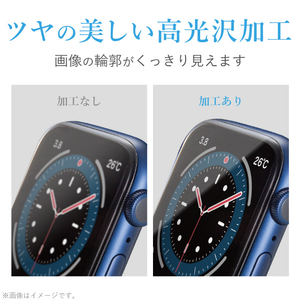 エレコム Apple Watch SE/Series 6/5/4[44mm]用衝撃吸収フィルム/光沢/防指紋 AW-20MFLAFPRG-イメージ5