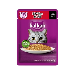 マースジャパン カルカンパウチ 18歳から まぐろ入りかつお 60g FCD056G-イメージ1