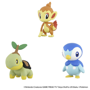 タカラトミー ポケットモンスター ポケモン30周年記念 モンコレ旅立ちの3匹セット シンオウ地方 シンオウ地方 ﾎﾟｹﾓﾝ30THﾓﾝｺﾚ3ﾋｷｾﾂﾄｼﾝｵｳ-イメージ2