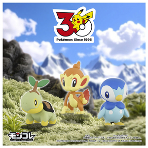 タカラトミー ポケットモンスター ポケモン30周年記念 モンコレ旅立ちの3匹セット シンオウ地方 シンオウ地方 ﾎﾟｹﾓﾝ30THﾓﾝｺﾚ3ﾋｷｾﾂﾄｼﾝｵｳ-イメージ3