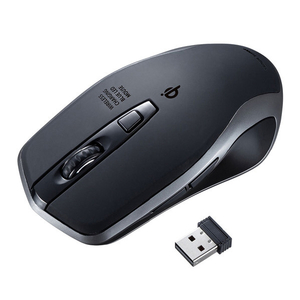 サンワサプライ ワイヤレス充電マウス ブラック MA-WBL157BK サンワサプライ ワイヤレス充電マウス ブラック MA-WBL157BK