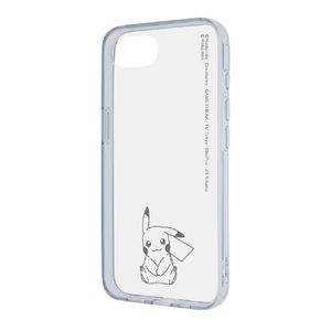 レイアウト iPhone 16e用『ポケットモンスター』Like standard 耐衝撃 ハイブリッドケース Charaful ピカチュウ RT-PP50UC/PK2M-イメージ1