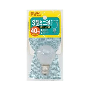 ELPA 40W・E17口金 S型ミニ球 フロスト 1個入り G-21H(F) ELPA 40W・E17口金 S型ミニ球 フロスト 1個入り G-21H(F)