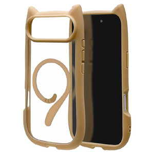 ラスタバナナ iPhone Air用MIMI 猫耳ケース TPU×PC 磁力充電対応 トープ 9185IP5CHPMTA-イメージ1