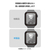 エレコム Apple Watch用フルカバーガラスフィルム 高透明 PETフレーム付 ブラック AW-25EFLGFRBK-イメージ6