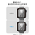 エレコム Apple Watch用フルカバーガラスフィルム 高透明 PETフレーム付 ブラック AW-25EFLGFRBK-イメージ8