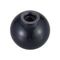 トラスコ中山 TRUSCO　樹脂製握り玉　芯金なし　黒　Φ40XM10mm P-TPB40-10BK